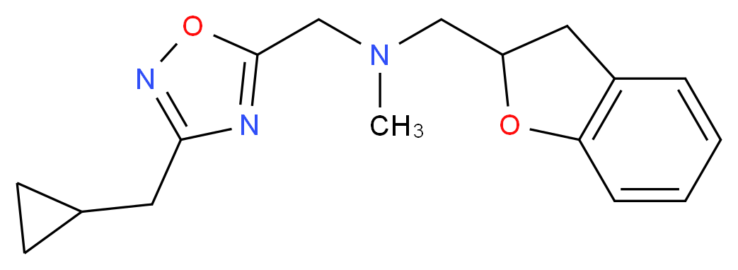 1-[3-(cyclopropylmethyl)-1,2,4-oxadiazol-5-yl]-N-(2,3-dihydro-1-benzofuran-2-ylmethyl)-N-methylmethanamine_Molecular_structure_CAS_)