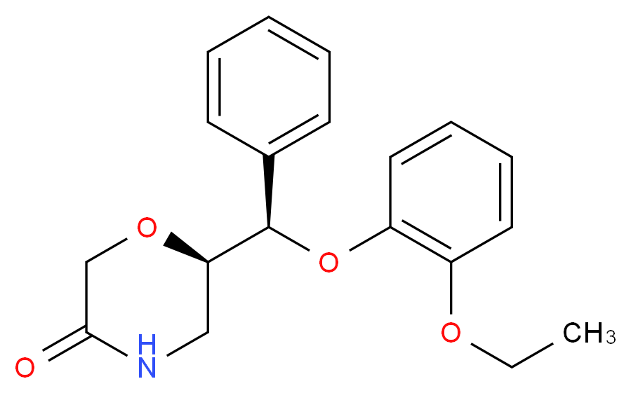 rel-(2R,3R)-6-[α-(2-Ethoxyphenoxy)benzyl]morpholin-3-one_Molecular_structure_CAS_98769-79-0)