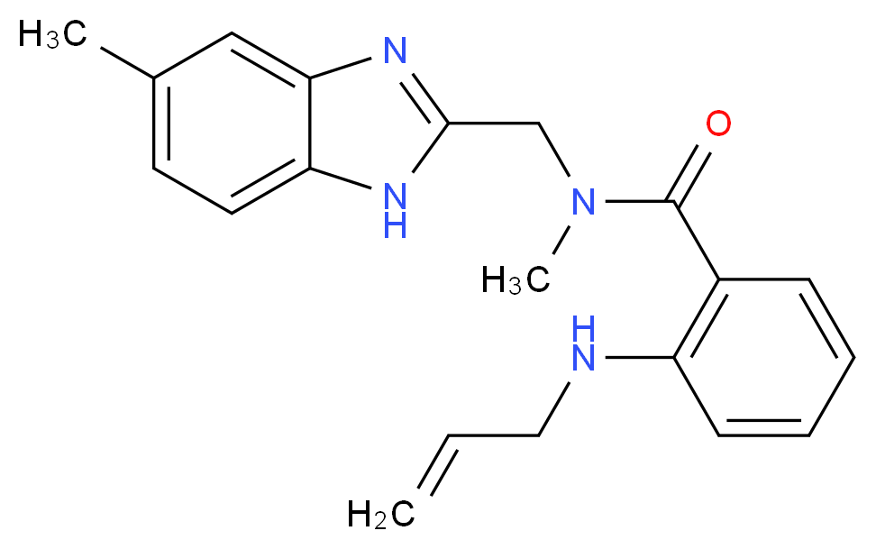 2-(allylamino)-N-methyl-N-[(5-methyl-1H-benzimidazol-2-yl)methyl]benzamide_Molecular_structure_CAS_)