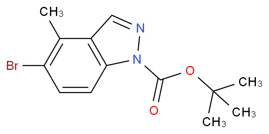 5-Bromo-4-methyl-1H-indazole, N1-BOC protected_Molecular_structure_CAS_)