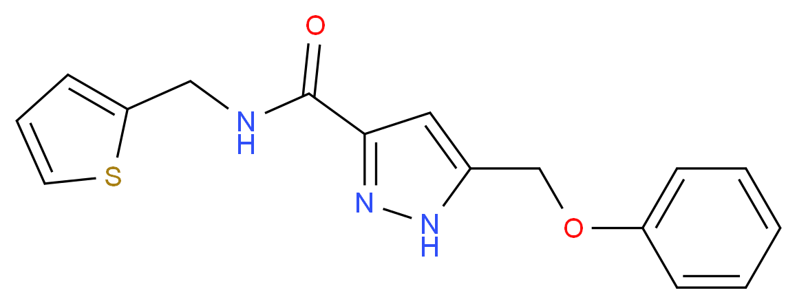 5-(phenoxymethyl)-N-(2-thienylmethyl)-1H-pyrazole-3-carboxamide_Molecular_structure_CAS_)
