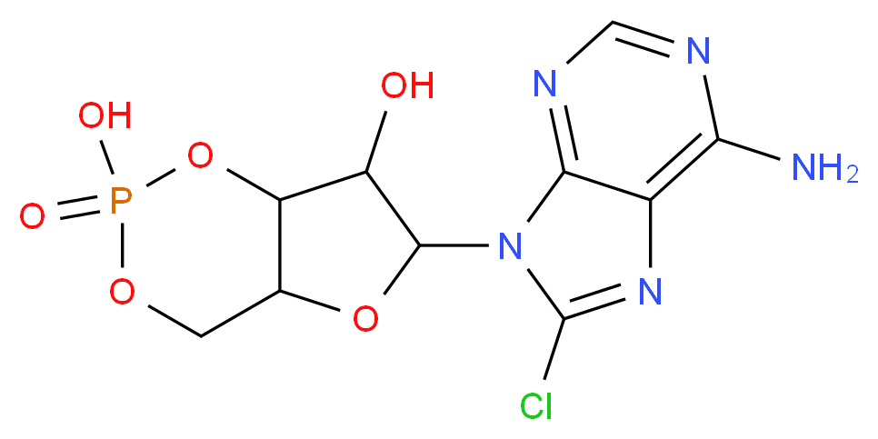 8-Chloroadenosine 3′,5′-cyclic-monophosphate_Molecular_structure_CAS_41941-56-4)
