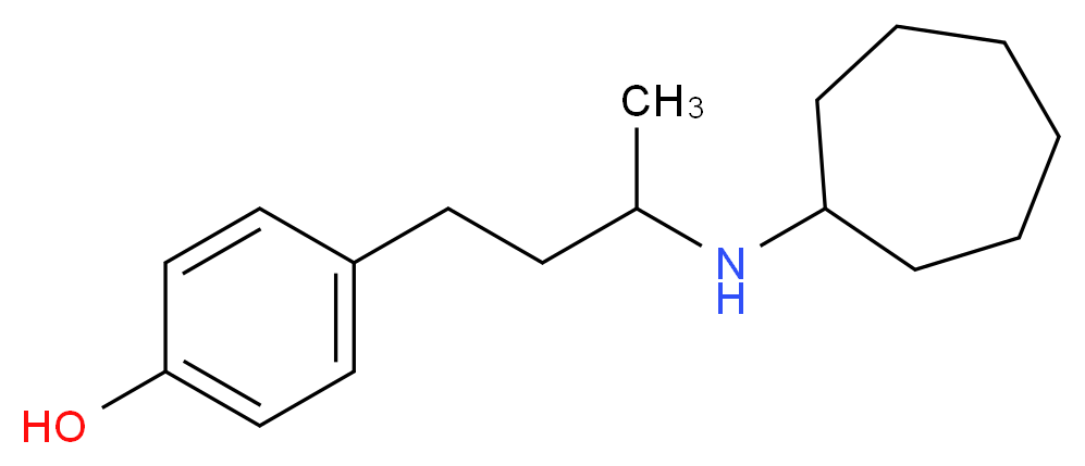 4-[3-(cycloheptylamino)butyl]phenol_Molecular_structure_CAS_)