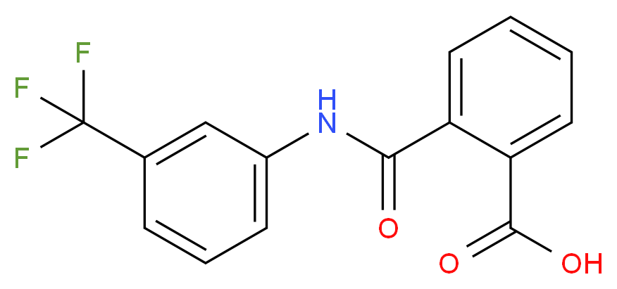 2-[3-(Trifluoromethyl)phenylcarbamoyl]benzoic acid_Molecular_structure_CAS_16053-36-4)