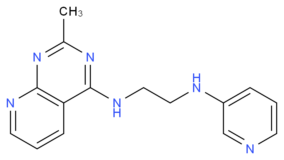 (2-methylpyrido[2,3-d]pyrimidin-4-yl)[2-(pyridin-3-ylamino)ethyl]amine_Molecular_structure_CAS_)