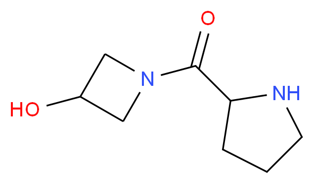 (3-Hydroxy-1-azetidinyl)(2-pyrrolidinyl)methanone_Molecular_structure_CAS_)