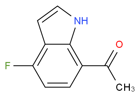 7-Acetyl-4-fluoro-1H-indole_Molecular_structure_CAS_)