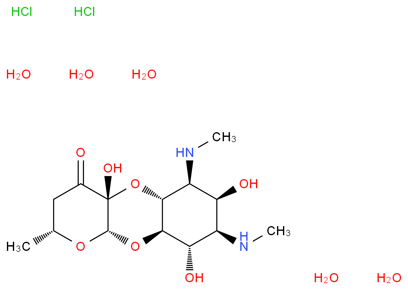 Spectinomycin dihydrochloride pentahydrate_Molecular_structure_CAS_22189-32-8)