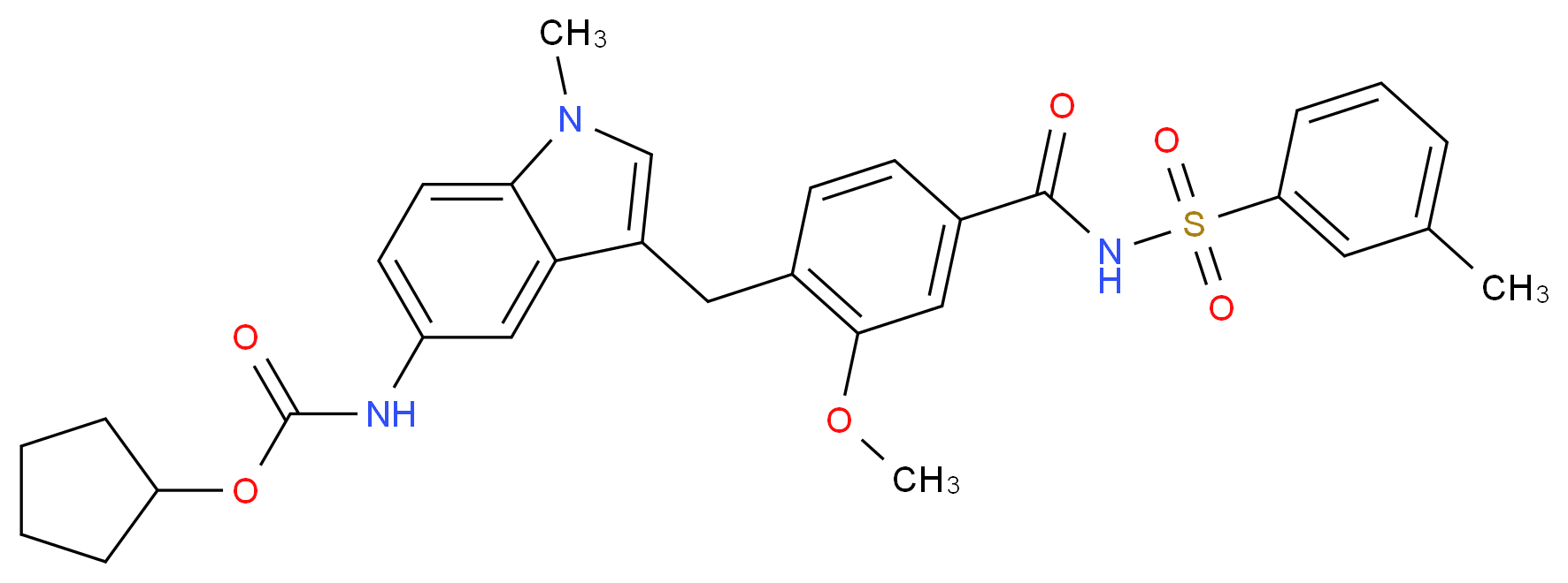 Zafirlukast m-Tolyl Isomer_Molecular_structure_CAS_1159195-69-3)