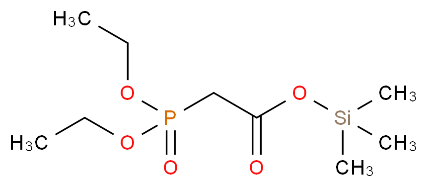 Trimethylsilyl P,P-diethylphosphonoacetate_Molecular_structure_CAS_66130-90-3)
