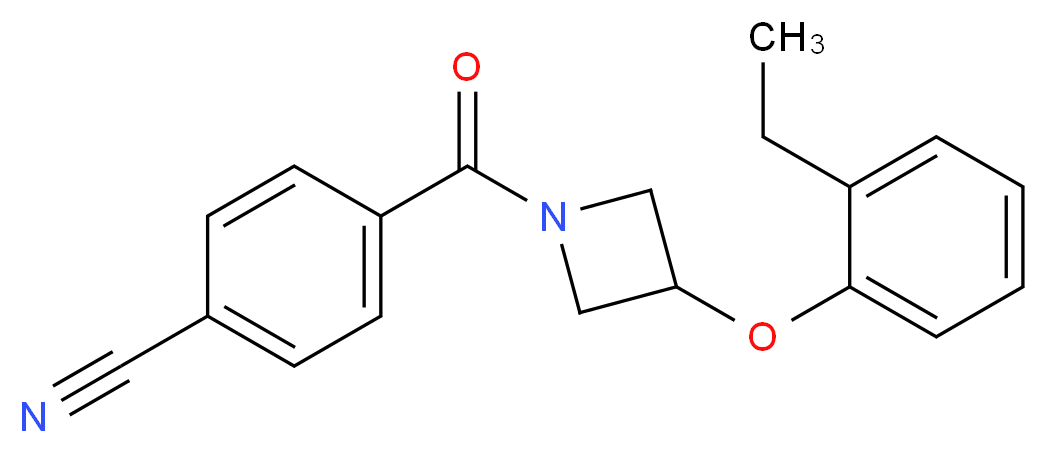 4-{[3-(2-ethylphenoxy)-1-azetidinyl]carbonyl}benzonitrile_Molecular_structure_CAS_)