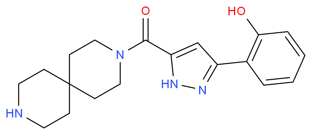 2-[5-(3,9-diazaspiro[5.5]undec-3-ylcarbonyl)-1H-pyrazol-3-yl]phenol_Molecular_structure_CAS_)