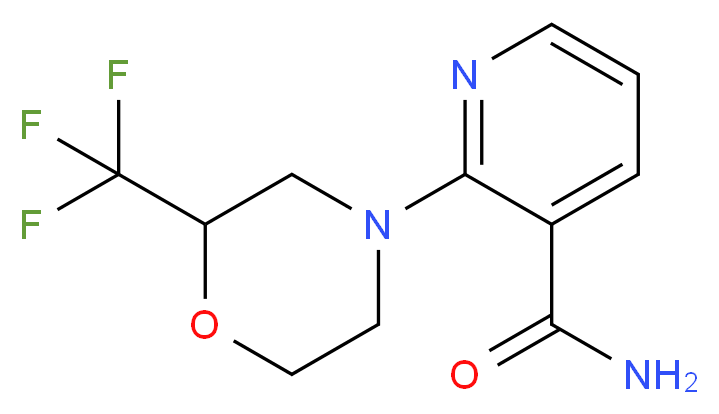 2-[2-(trifluoromethyl)morpholin-4-yl]nicotinamide_Molecular_structure_CAS_)