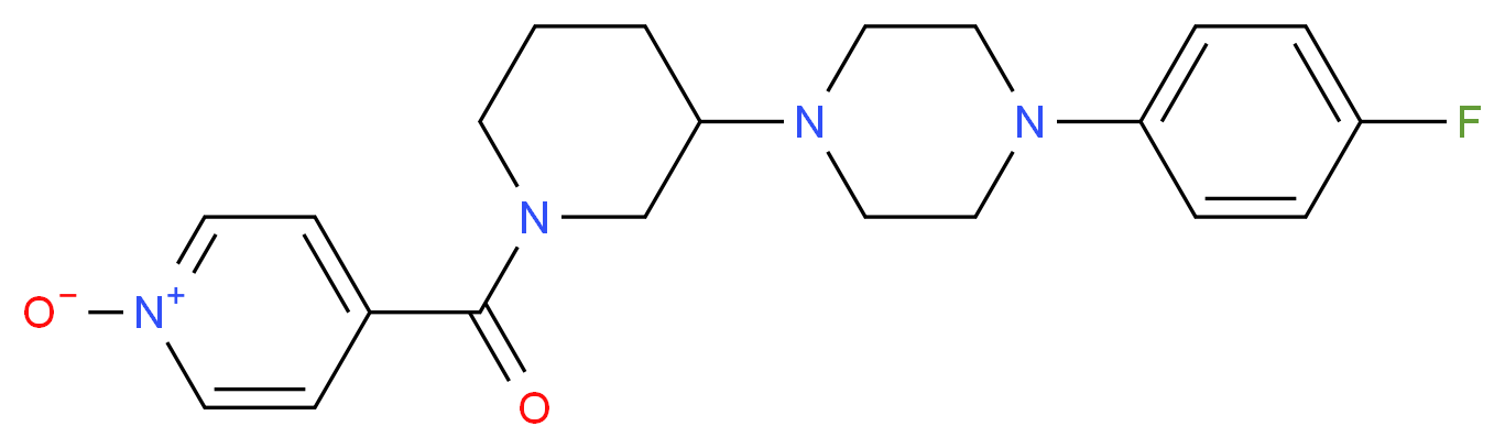 1-(4-fluorophenyl)-4-[1-(1-oxidoisonicotinoyl)-3-piperidinyl]piperazine_Molecular_structure_CAS_)