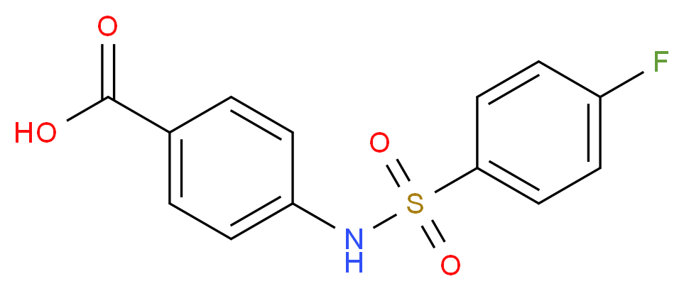 4-(4-Fluoro-benzenesulfonylamino)-benzoic acid_Molecular_structure_CAS_)