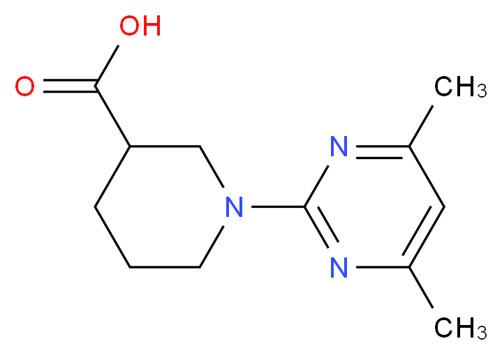 1-(4,6-Dimethylpyrimidin-2-yl)piperidine-3-carboxylic acid_Molecular_structure_CAS_)