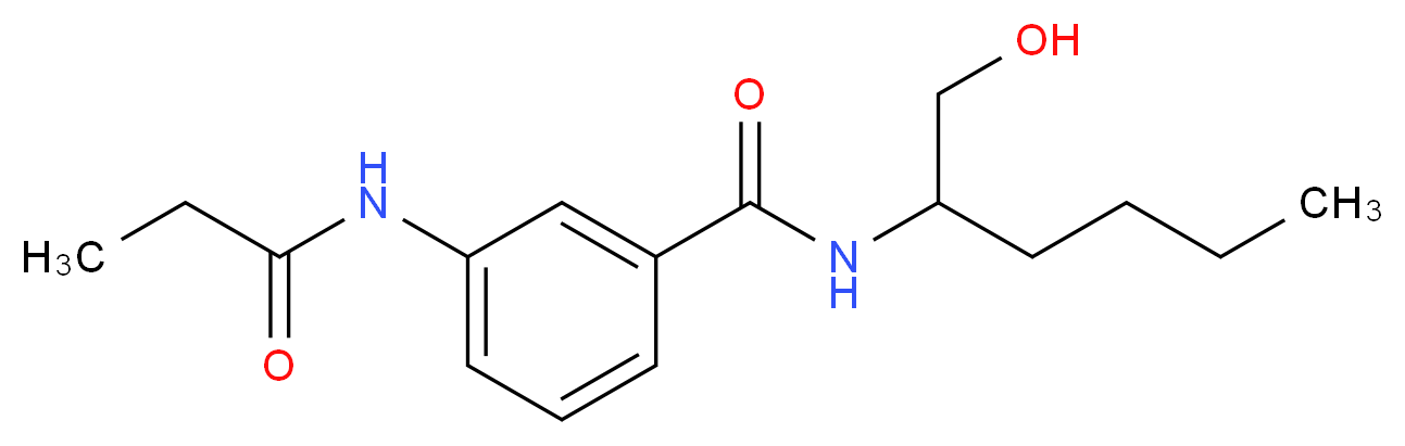N-[1-(hydroxymethyl)pentyl]-3-(propionylamino)benzamide_Molecular_structure_CAS_)