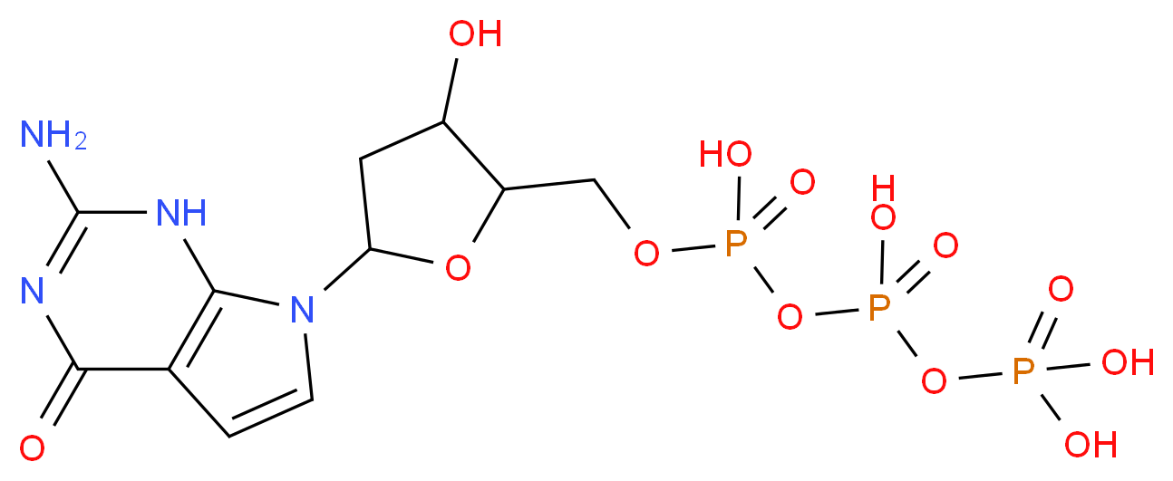 7-Deaza-2′-deoxyguanosine 5′-triphosphate lithium salt_Molecular_structure_CAS_101515-08-6)