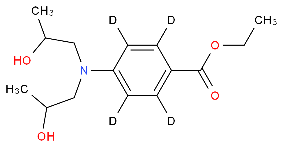 4-[Bis(2-hydroxypropyl)amino]benzoic Acid-d4 Ethyl Ester_Molecular_structure_CAS_1189469-25-7)