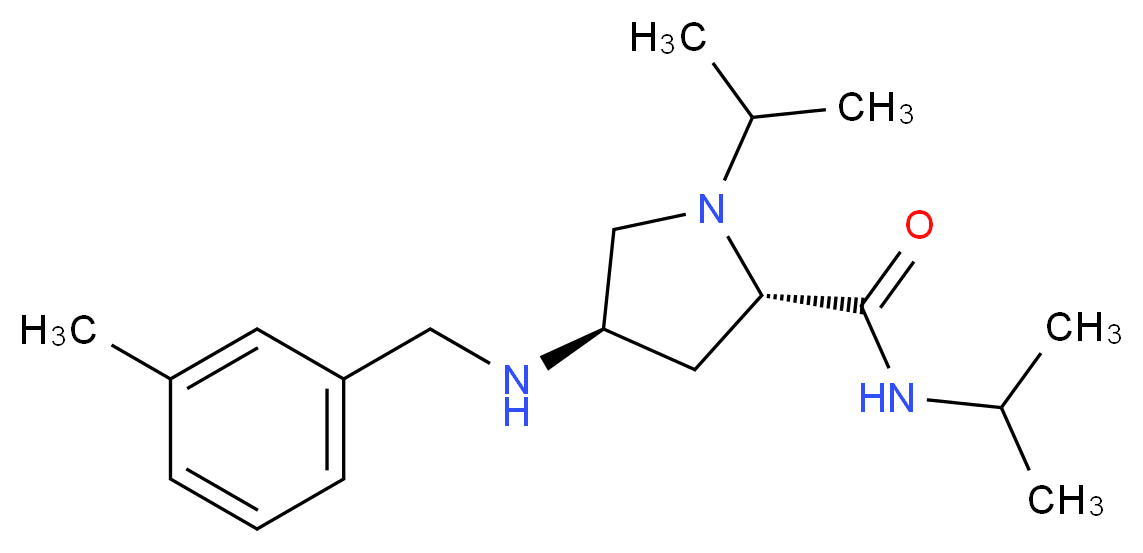 (4R)-N,1-diisopropyl-4-[(3-methylbenzyl)amino]-L-prolinamide_Molecular_structure_CAS_)