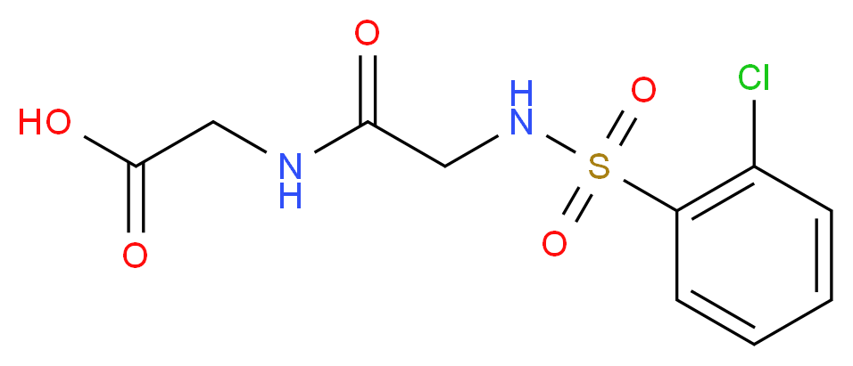 2-{2-[(2-chlorobenzene)sulfonamido]acetamido}acetic acid_Molecular_structure_CAS_)
