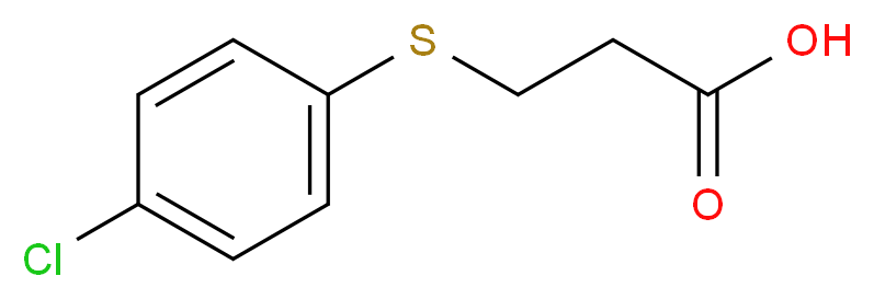 3-[(4-Chlorophenyl)sulfanyl]propanoic acid_Molecular_structure_CAS_6310-27-6)