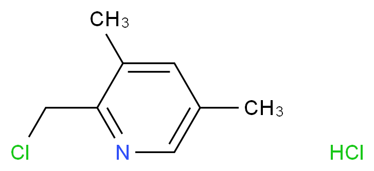 2-(Chloromethyl)-3,5-dimethylpyridine Hydrochloride_Molecular_structure_CAS_73590-93-9)
