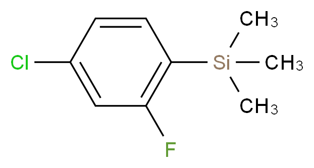 Trimethyl(4-chloro-2-fluorophenyl)silane 96%_Molecular_structure_CAS_153357-87-0)