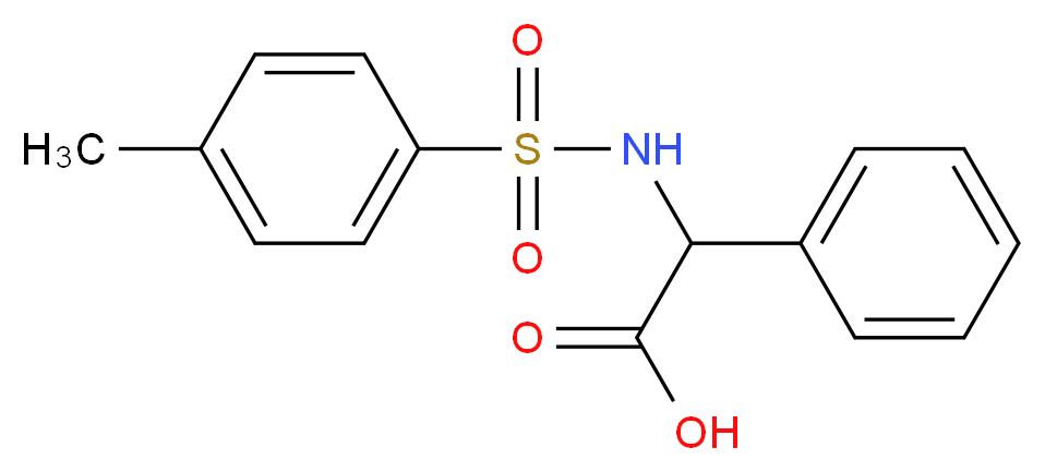 2-{[(4-Methylphenyl)sulfonyl]amino}-2-phenylacetic acid_Molecular_structure_CAS_92851-65-5)