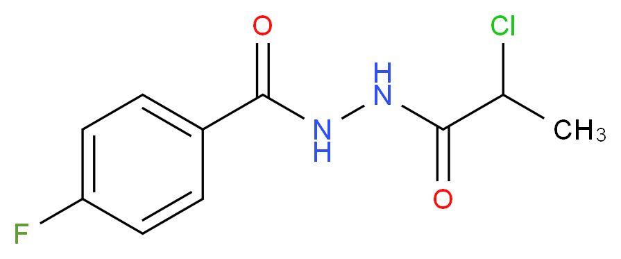 N'-(2-chloropropanoyl)-4-fluorobenzohydrazide_Molecular_structure_CAS_)