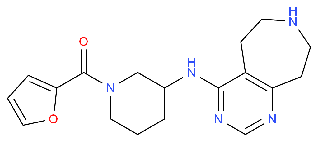N-[1-(2-furoyl)piperidin-3-yl]-6,7,8,9-tetrahydro-5H-pyrimido[4,5-d]azepin-4-amine_Molecular_structure_CAS_)