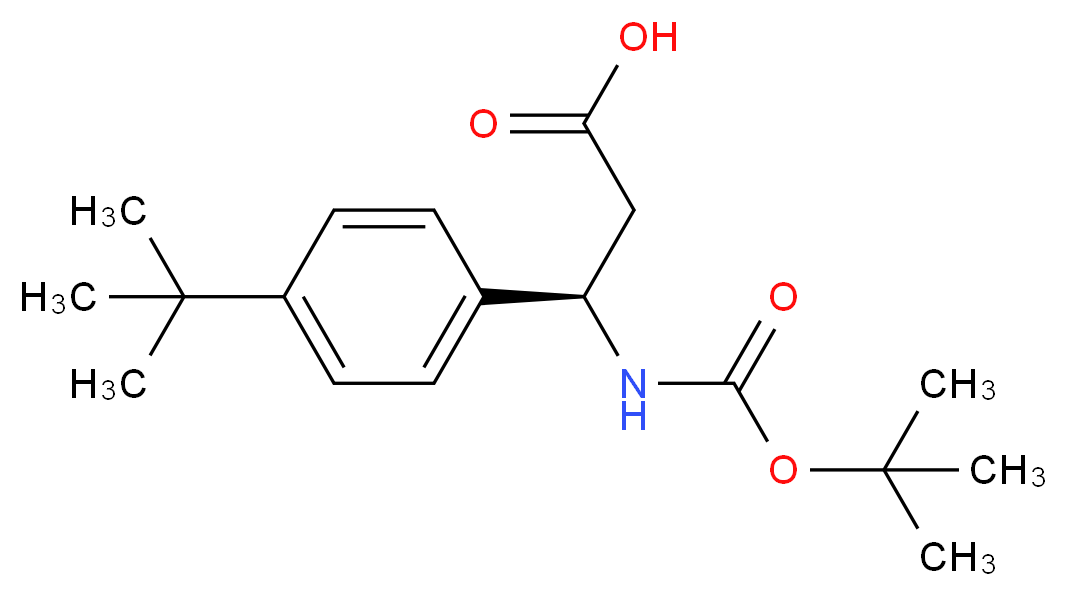 (R)-3-TERT-BUTOXYCARBONYLAMINO-3-(4-TERT-BUTYL-PHENYL)-PROPIONIC ACID_Molecular_structure_CAS_)