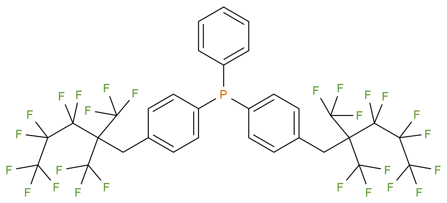Bis[4-(3,3,4,4,5,5,5-heptafluoro-2,2-bis(trifluoromethyl)pentyl)phenyl]phenylphosphine_Molecular_structure_CAS_322647-83-6)