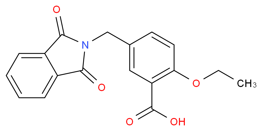 5-[(1,3-dioxo-1,3-dihydro-2H-isoindol-2-yl)methyl]-2-ethoxybenzoic acid_Molecular_structure_CAS_)