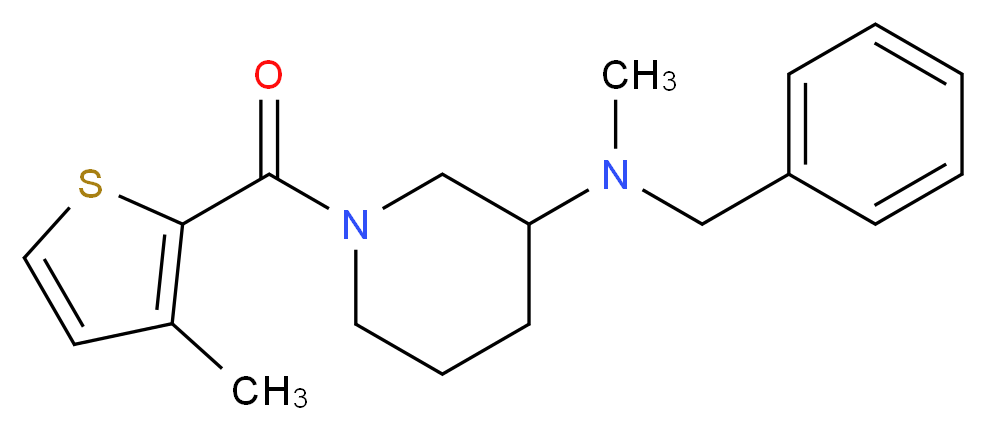 N-benzyl-N-methyl-1-[(3-methyl-2-thienyl)carbonyl]-3-piperidinamine_Molecular_structure_CAS_)
