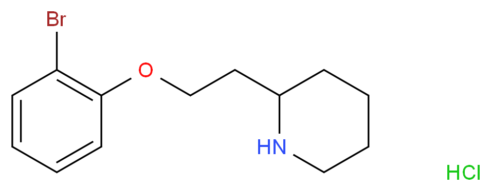 2-[2-(2-Bromophenoxy)ethyl]piperidine hydrochloride_Molecular_structure_CAS_)