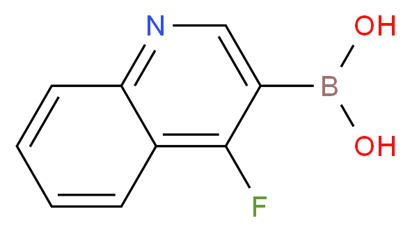 4-fluoroquinoline-3-boronic acid_Molecular_structure_CAS_)