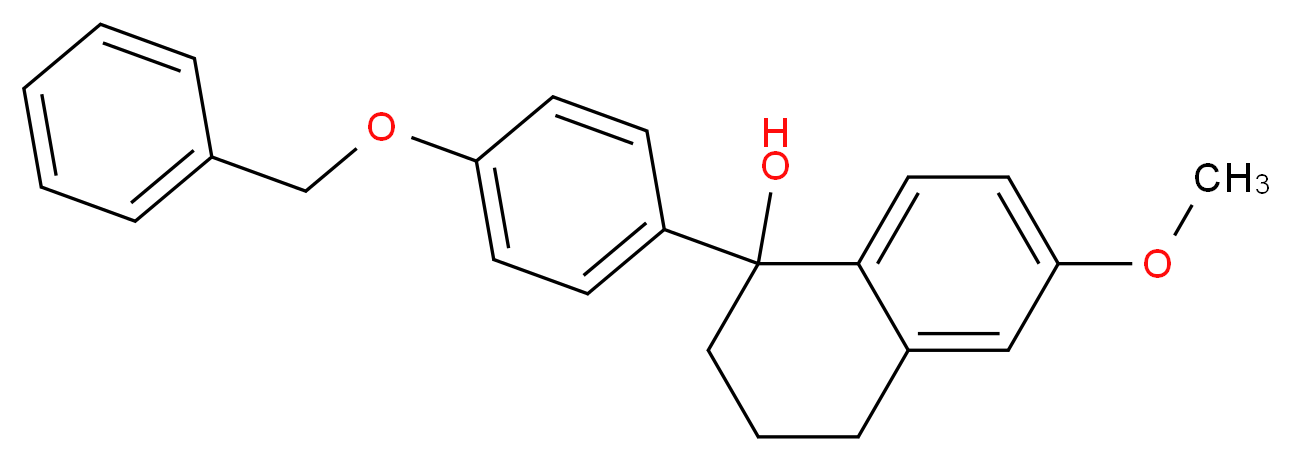 rac 4-Hydroxy-7-methoxy-4-(4-benzyloxyphenyl)-1,2,3,4-tetrahydronaphthalene_Molecular_structure_CAS_)