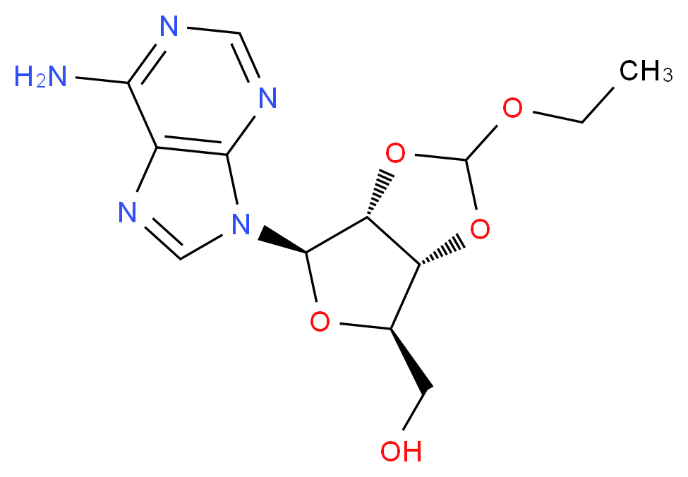 [6-(6-amino-9H-purin-9-yl)-2-ethoxytetrahydrofuro[3,4-d][1,3]dioxol-4-yl]methanol_Molecular_structure_CAS_175203-92-6)