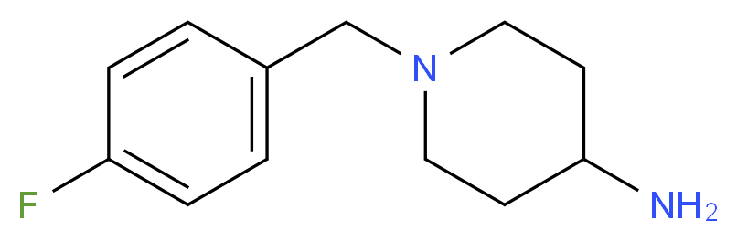 1-(4-Fluorobenzyl)piperidin-4-amine_Molecular_structure_CAS_)