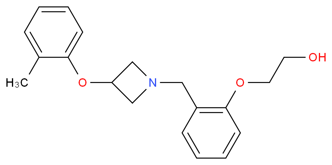 2-(2-{[3-(2-methylphenoxy)-1-azetidinyl]methyl}phenoxy)ethanol_Molecular_structure_CAS_)