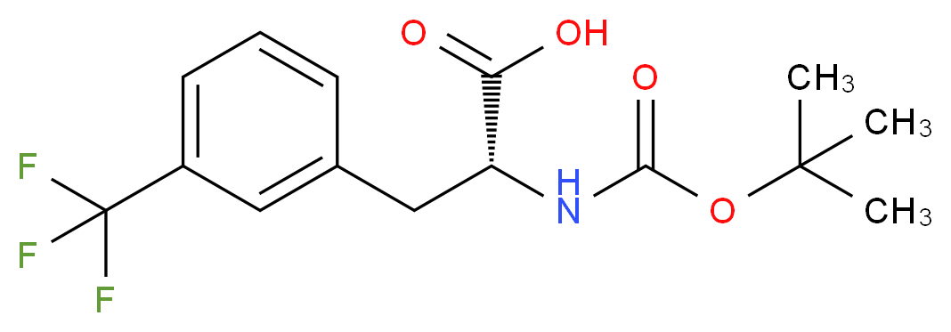 3-(Trifluoromethyl)-L-phenylalanine, N-BOC protected_Molecular_structure_CAS_142995-31-1)