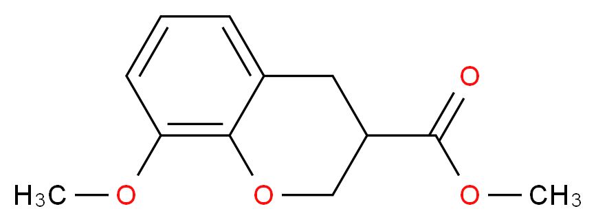 8-METHOXY-CHROMAN-3-CARBOXYLIC ACID METHYL ESTER_Molecular_structure_CAS_885271-65-8)
