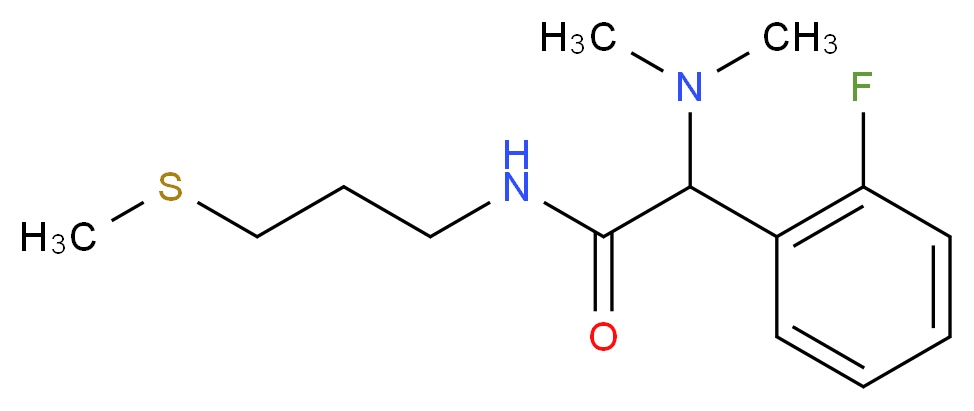 2-(dimethylamino)-2-(2-fluorophenyl)-N-[3-(methylthio)propyl]acetamide_Molecular_structure_CAS_)