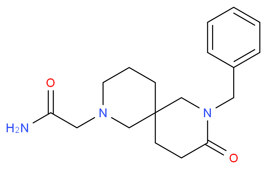 2-(8-benzyl-9-oxo-2,8-diazaspiro[5.5]undec-2-yl)acetamide_Molecular_structure_CAS_)