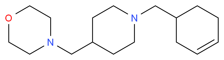 4-{[1-(3-cyclohexen-1-ylmethyl)-4-piperidinyl]methyl}morpholine_Molecular_structure_CAS_)