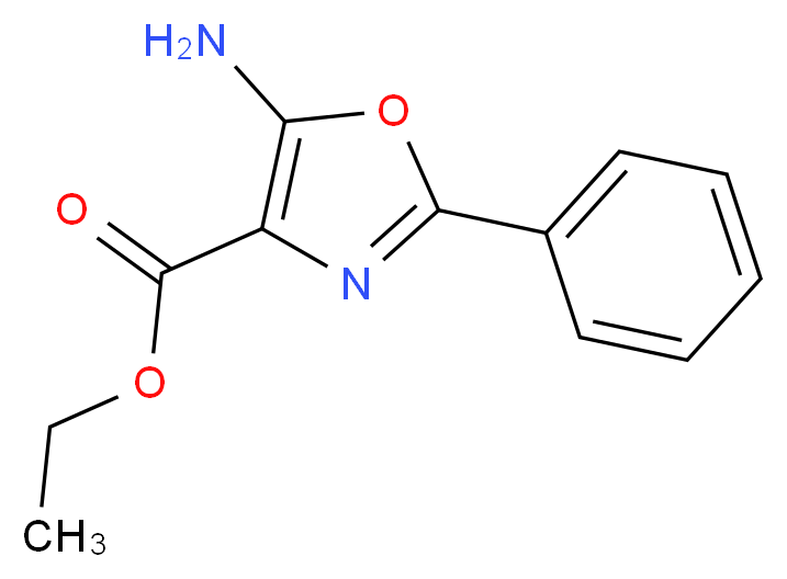 ethyl 5-amino-2-phenyl-1,3-oxazole-4-carboxylate_Molecular_structure_CAS_)