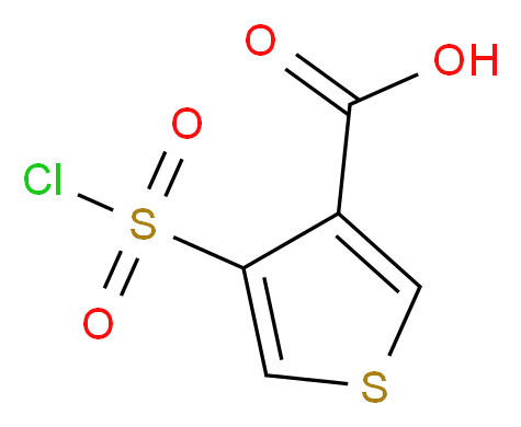 4-(chlorosulfonyl)thiophene-3-carboxylic acid_Molecular_structure_CAS_)