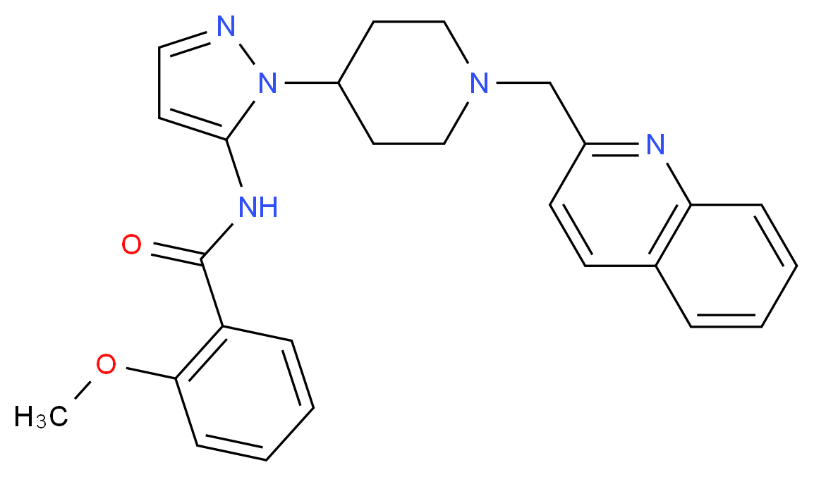 2-methoxy-N-{1-[1-(2-quinolinylmethyl)-4-piperidinyl]-1H-pyrazol-5-yl}benzamide_Molecular_structure_CAS_)