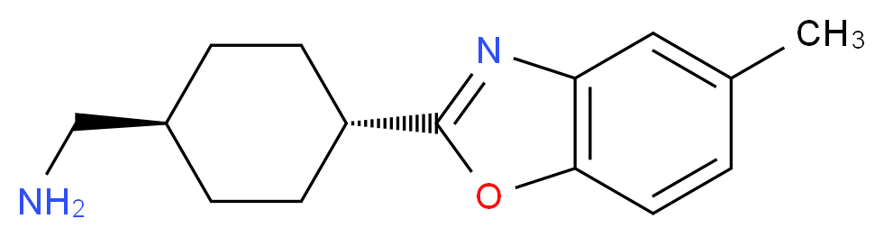 rac-1-[trans-4-(5-methyl-1,3-benzoxazol-2-yl)cyclohexyl]methanamine_Molecular_structure_CAS_1217702-12-9)